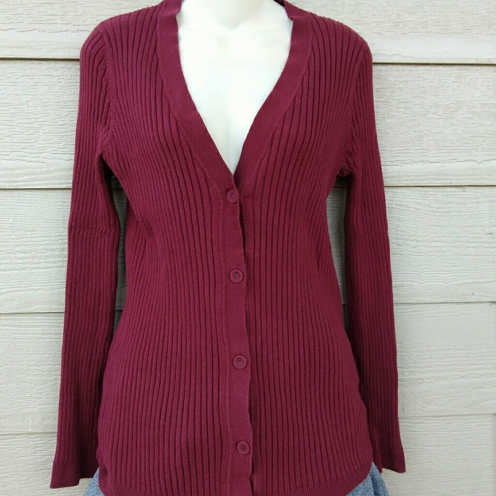 Lands End Cardigan Sweater - Large 14-16